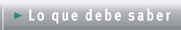 Lo que debe saber