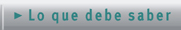 Lo que debe saber